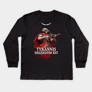 Tyrannis Delendum Est Kids Long Sleeve T-Shirt